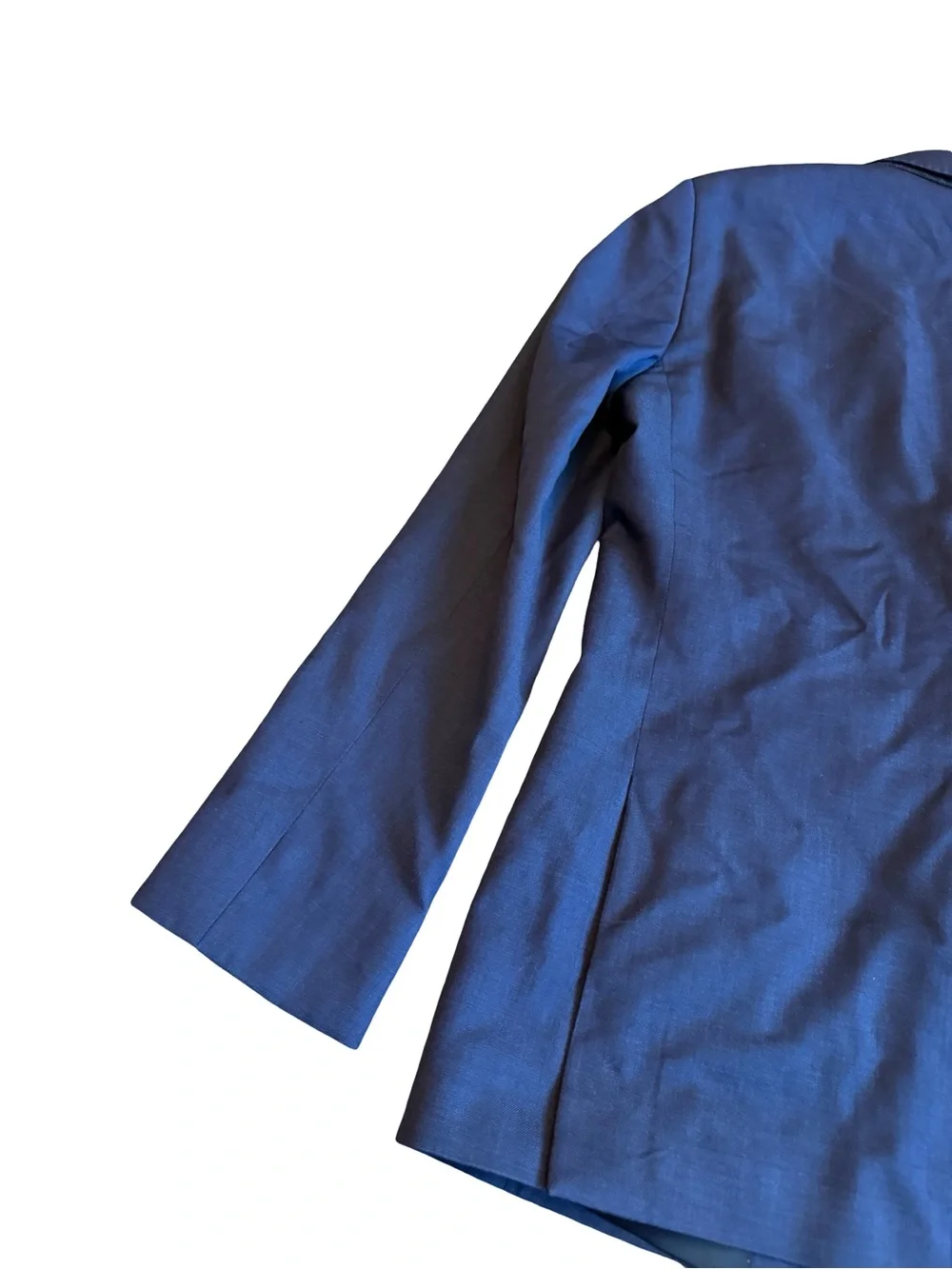 The Blk Tux Tollegno 1900 Navy Blazer Jacket Sport Coat Merino Wool Size 36R Men